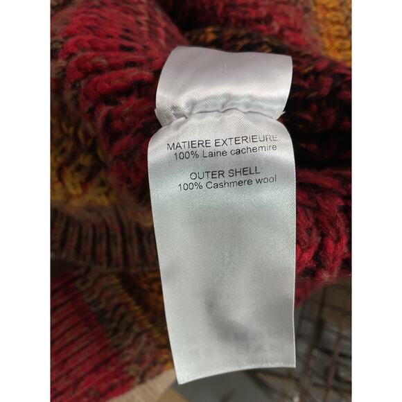 Chlo� 'Striped' Red Ribbed Cashmere Sweater Size XS - Picture 5 of 5